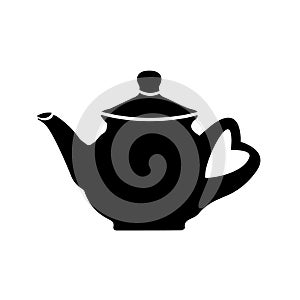 Teaport silhoutte in black color