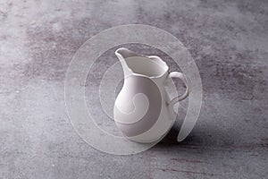 Teapot creamer, Cup and saucer on Cement Board