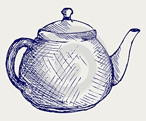 Teapot. Doodle style