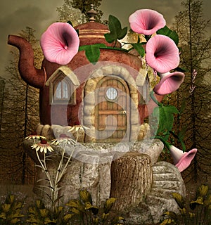 Teapot fantasy house
