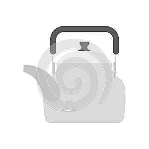 Teapot isolated. Kitchen utensils. Crockery on white background