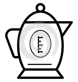 Teapot Isolated Vector icon that can be easily edit or modified.