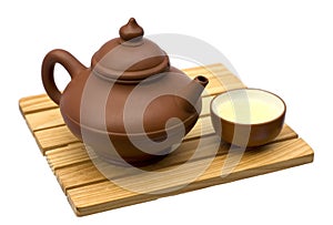 Teapot and teacup photo