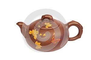 Teapot on white background