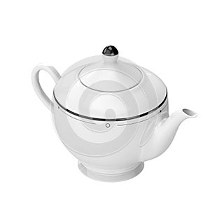 Teapot on white background
