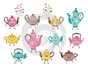 Teapots funny characters