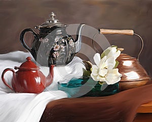 Teapots Still Life