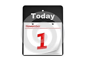 Tear-off day calendar