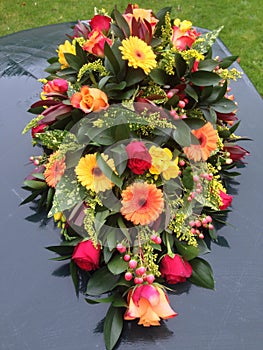 Teardrop funeral design