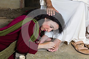 Tears of shame of Mary Magdalene