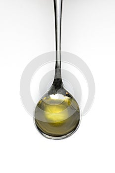 Teaspoon of olive oil photo