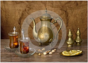 Teatime in the Eastern traditions photo