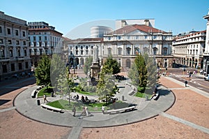 The Teatro alla Scala in Milan, Italy photo
