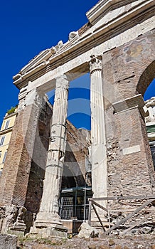 Teatro Marcello and Portico D`Ottavia in Rome Italy photo