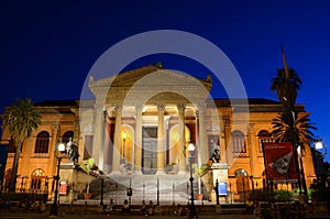 Teatro Massimo by Night Sicily Italy