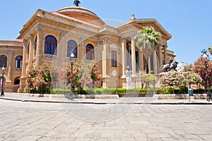 Teatro Massimo - opera house in Palermo, Sicily photo