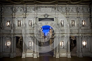 Teatro Olimpico interior in Vicenza
