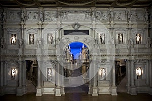 Teatro Olimpico interior in Vicenza photo