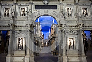 Teatro Olimpico interior in Vicenza