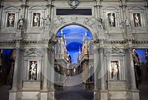 Teatro Olimpico interior in Vicenza photo