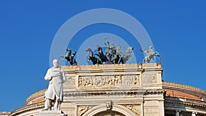 Teatro Politeama, Piazza Ruggero Settimo, Palermo, Sicily, Italy