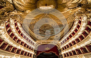 Teatro San Carlo, Naples opera house, Italy photo