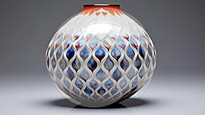 Tebeo Blue Orange Vase - Stuart Haygarth Style - Nathan Wirth photo