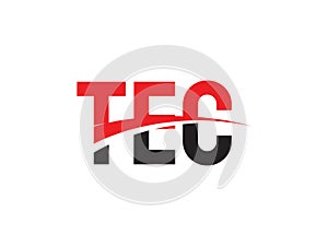 TEC Letter Initial Logo Design Vector Illustration