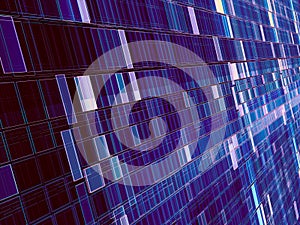 Tech backdrop - diagonal wall - abstract digitally generated ima