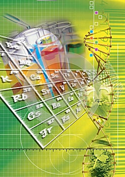 Tech background. Biomedical electronic technology