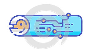 Tech Banner: Circuit Board Design, Digital Data, Modern Electronics, vector design Generative AI