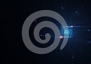 AI or artificial intelligence and big data management concept showing data analyst to process and analyze information.