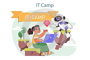 Tech camp for children. Computer science, AI, VR technologies