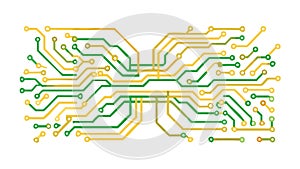 Tech Circuit Board Vector Digital Electronics Network Background Design vector design Generative AI