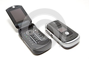 -tech clamshell mobile phones photo