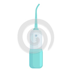 Tech cleaner tooth icon cartoon vector. Teeth irrigator