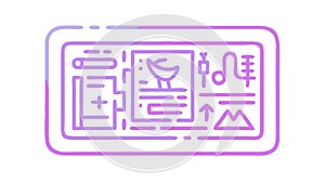 Tech Data Analysis. Mobile Performance Metrics, vector design Generative AI