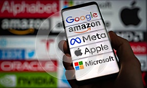 Tech Giants - Google Amazon Meta Apple Microsoft