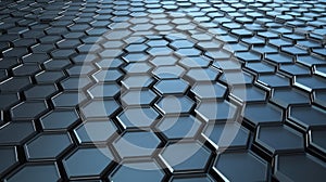 Tech Hexagon Pattern with Intersecting Lines and Shapes