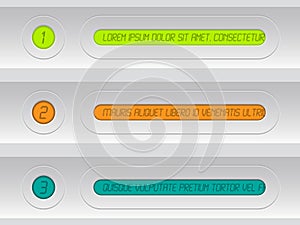 Tech infographic with colorful lcd displays