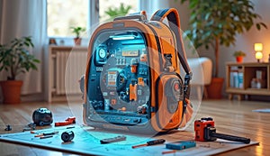Tech Lab Backpack Toy with Gadgets