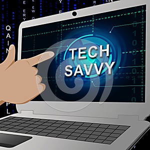 Tech Savvy Digital Computer Expert 3d Illustration