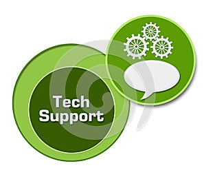 Tech Support Green Three Circles