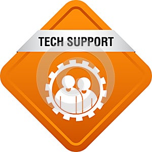 Tech support icon web button