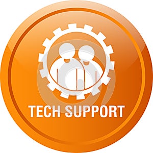 Tech support icon web button