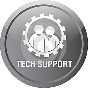 Tech support icon web button