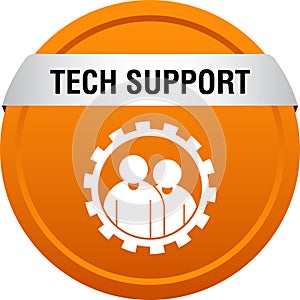 Tech support icon web button