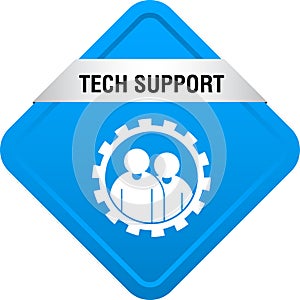 Tech support icon web button