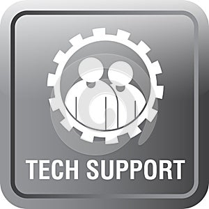 Tech support icon web button