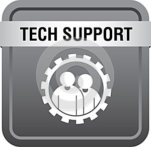 Tech support icon web button